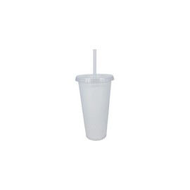 VASO LIKY TRANSPARENTE NATURAL 24 OZ TAPA Y POPOTE