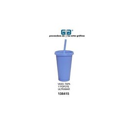 VASO PIXY 16 OZ TAPA Y POPOTE ULTRAMAR