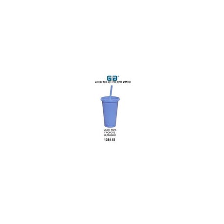 VASO PIXY 16 OZ TAPA Y POPOTE ULTRAMAR