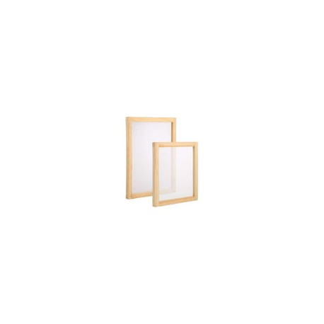 MARCO DE MADERA TENSADO MALLA BLANCA 80X90 CMS 120 PUNTOS