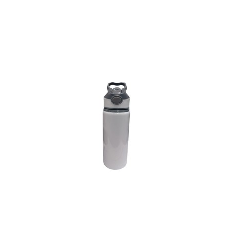 BOTELLA ALUMINIO INFANTIL BLANCA ARO BLANCO PARA SUBLIMAR 600 ML SUBLIMACION ENCOGRAPHICS
