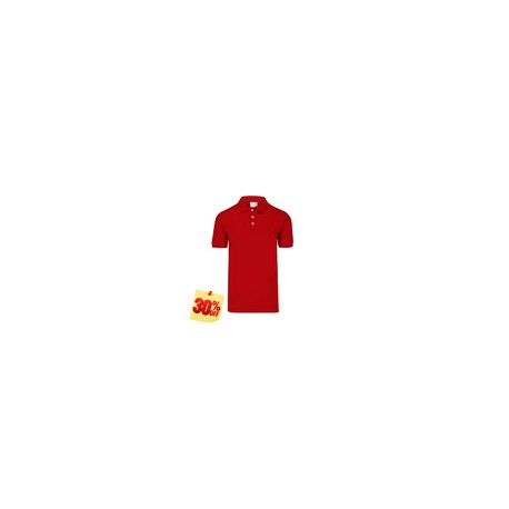 PLAYERA POLO 50% POLIESTER, 50% ALGODON/PREM 230GR HOMBRE ROJA TALLA XL YTISPA