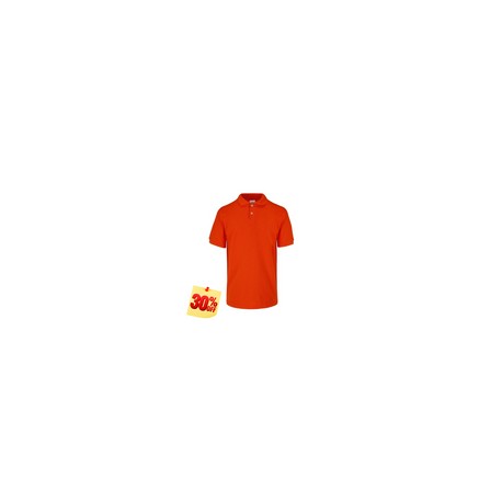 PLAYERA POLO 50% POLIESTER, 50% ALGODON/PREM 230GR HOMBRE NARANJA TALLA L YTISPA