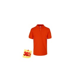 PLAYERA POLO 50% POLIESTER, 50% ALGODON/PREM 230GR MUJER NARANJA TALLA XL YTISPA
