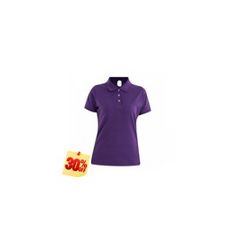 PLAYERA POLO 50% POLIESTER, 50% ALGODON/PREM 230GR MUJER MORADA TALLA S YTISPA