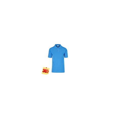 PLAYERA POLO 50% POLIESTER, 50% ALGODON/PREM 230GR HOMBRE AZUL TURQUESA TALLA XL YTISPA
