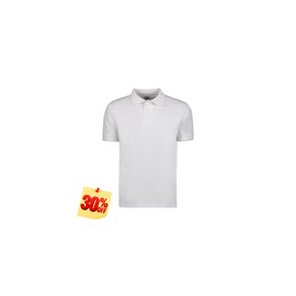 PLAYERA POLO 50% POLIESTER, 50% ALGODON/PREM 230GR HOMBRE BLANCA TALLA L YTISPA