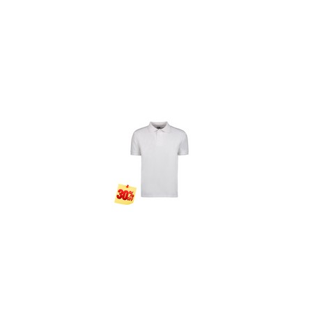 PLAYERA POLO 50% POLIESTER, 50% ALGODON/PREM 230GR MUJER BLANCA TALLA S YTISPA