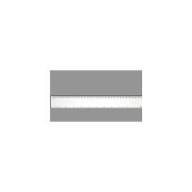 REGLA BLANCA CALIBRE 30 DE 30 CMS