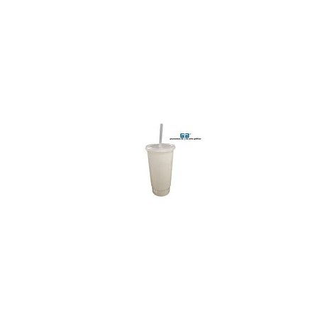 VASO BIG MOUTH BRILLA EN LA OSCURIDAD 32 OZ TAPA Y POPOTE