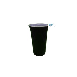 VASO 16 OZ DOBLE PARED NEGRO SIN TAPA