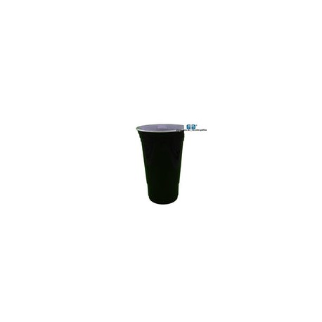 VASO 16 OZ DOBLE PARED NEGRO SIN TAPA