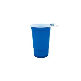 VASO 16 OZ DOBLE PARED AZUL FLUORESCENTE SIN TAPA