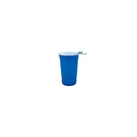 VASO 16 OZ DOBLE PARED AZUL FLUORESCENTE SIN TAPA