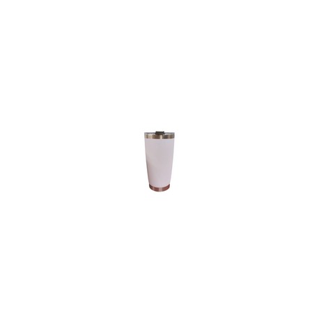 VASO ACERO INOXIDABLE 20 OZ BLANCO CON TAPA