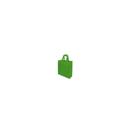 ECO BOLSA 40X30X15 CON FUELLE VERDE LIMON