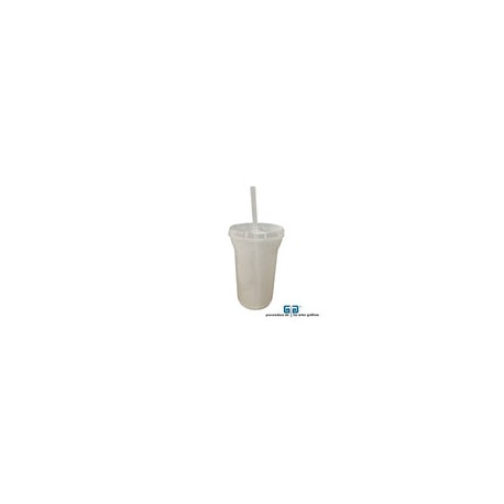 VASO BIG MOUTH BRILLA EN LA OSCURIDAD 36 OZ TAPA Y POPOTE