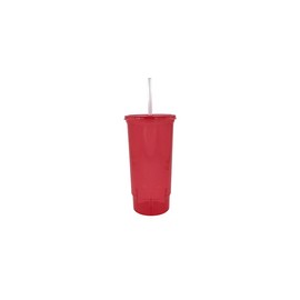 VASO BACHELOR 32 OZ ROJO CLARO TAPA Y POPOTE