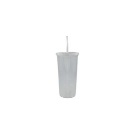 VASO BACHELOR 32 OZ NATURAL TAPA Y POPOTE