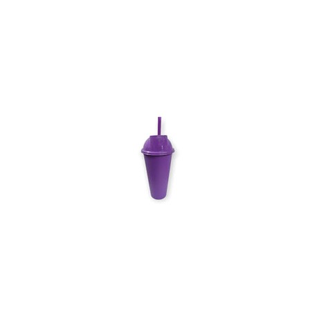 VASO LIBE 24 OZ PURPURA TAPA DOMO Y POPOTE