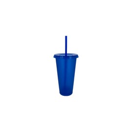 VASO LIBE 24 OZ AZUL REY TAPA Y POPOTE