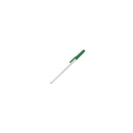 BOLIGRAFO (PLUMA) ECO BLANCO CON TAPON VERDE