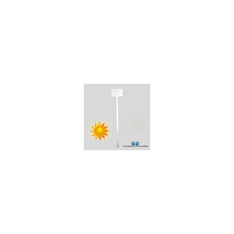 AGITADOR DE BEBIDAS RECTANGULAR BLANCO (REVOLVEDOR DE BEBIDAS) (PAQUETE DE 100 PIEZAS)