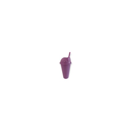 VASO LIBE 24 OZ MALVA TAPA DOMO Y POPOTE